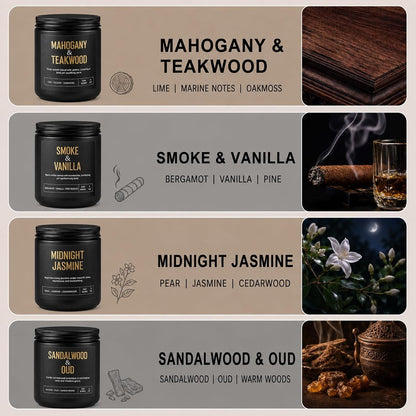 Candles Gifts for Men, 4-Pack Scented Candles, 36 Oz, Birthday Gift Set2