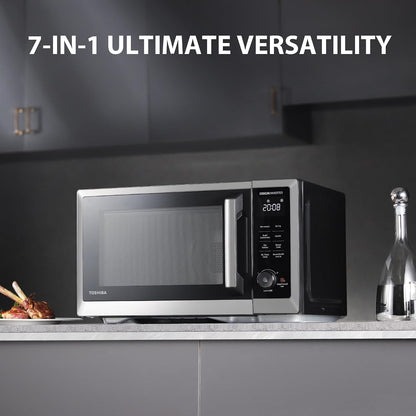 Countertop Microwave Oven Air Fryer Combo, Inverter, Convection, Broil, Speedy Combi, Even Defrost, Humidity Sensor, Mute Function, 27 Auto Menus, 1.0 Cu.Ft, 1000W, Stainless Steel9