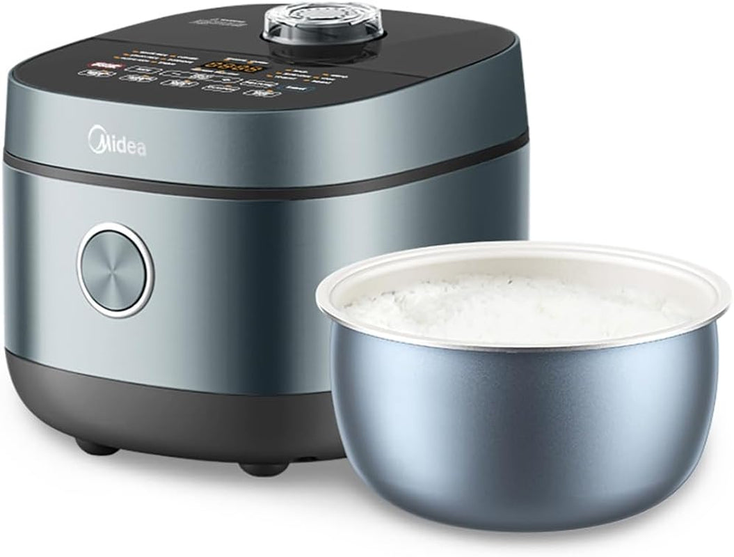 midea-8-cups-uncooked-rice-cooker-non-stick-ceramic-rice-cooker-with-celadon-coated-inner-pot-15-smart-cooking-programs-4l-mrd401t2bmb