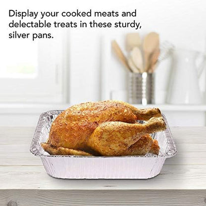Aluminum Pans 9X13 Disposable Foil Pans (30 Pack) - Half Size Steam Table Deep Trays - Tin Foil Pans Great for Cooking, Heating, Storing, Prepping Food5