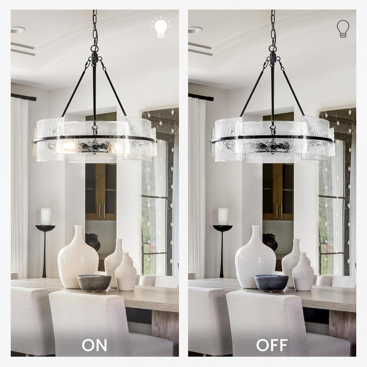 modern-dining-room-chandelier-22-black-textured-glass-chandelier