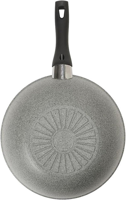 75002-895 Ferrara Wok, 11.0 Inches (28 Cm), Induction Compatible, Granitium 5-Layer Coating, Made in Italy3