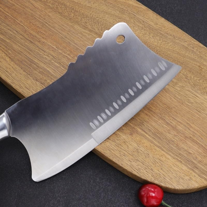 meat-cleaver-8-inch-stainless-steel-vegetable-slicing-knife-meat-cutter-kitchen-knife-chopping-dual-purpose-knives-hollow-handle