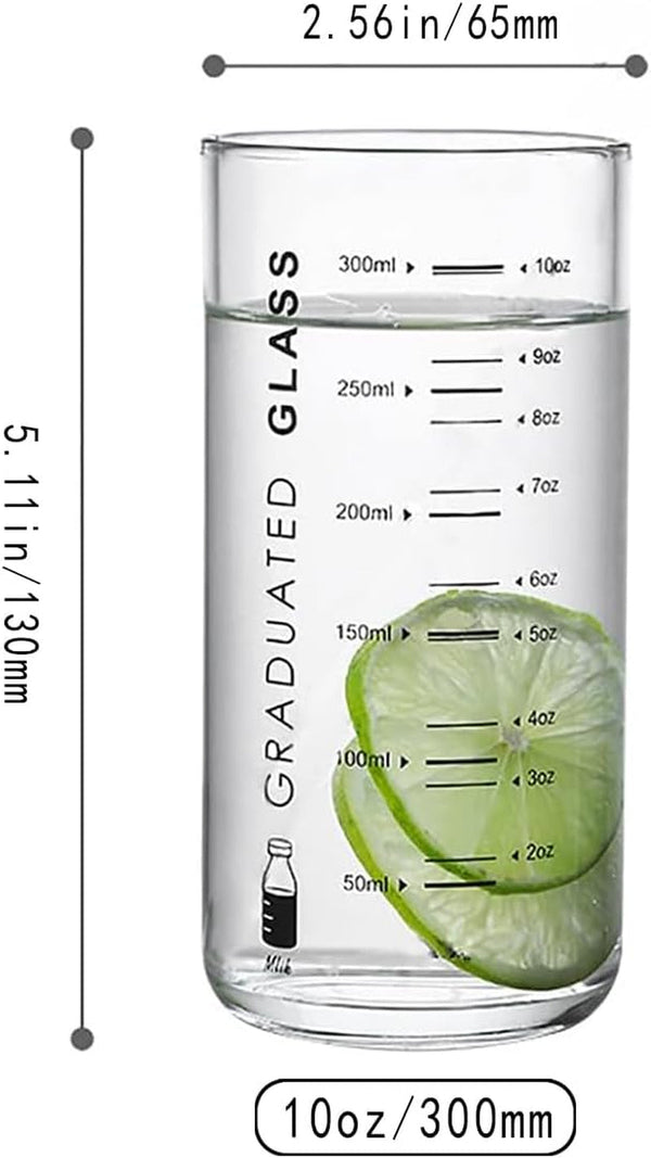 10 Oz Glass Measuring Cup for Milk, Juice, Coffee, Ice Cream - Ideal for Elderly, Beginners & Weight Loss3