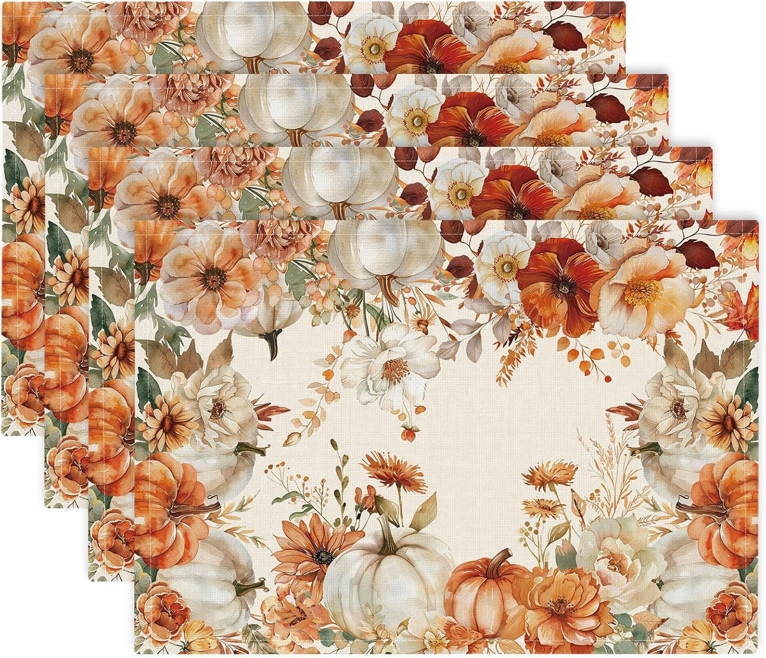 linen-fall-placemats-set-of-4-12-5-x-17-inch-pumpkin-floral-wreath-seasonal-table-mats-for-thanksgiving-dining-home-kitchen-outdoor-party