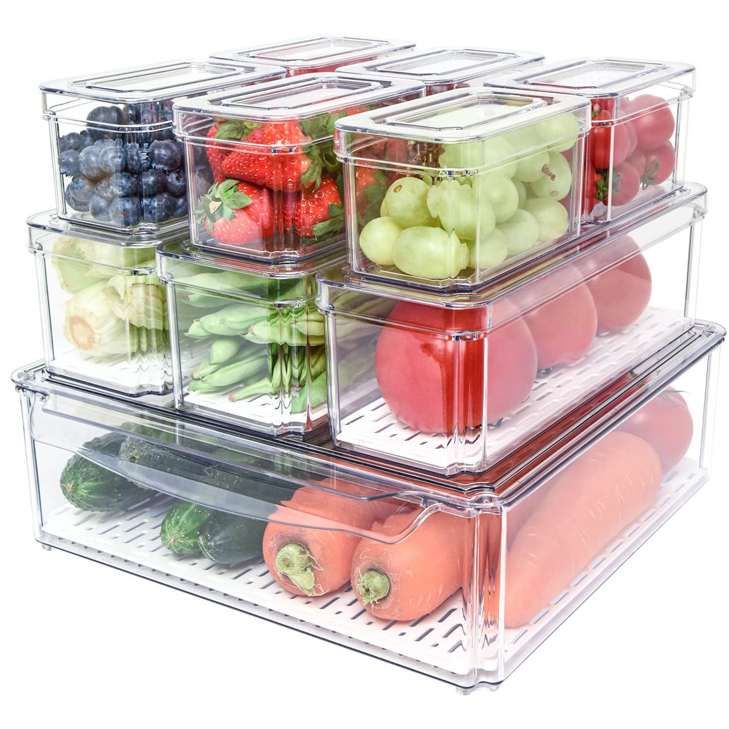 10-pack-fridge-organizer-stackable-refrigerator-organizer-bins-with-lids-produce-fruit-storage-containers-for-storage-clear-for-food-drinks-vegetable-storage