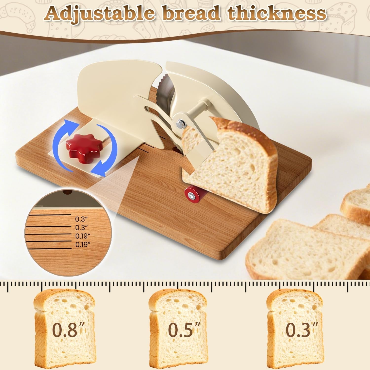 manual-adjustable-bread-slicer-homemade-sourdough-bread-cutter-with-scale-line-bottom-suction-cup-with-clip-and-plate-white