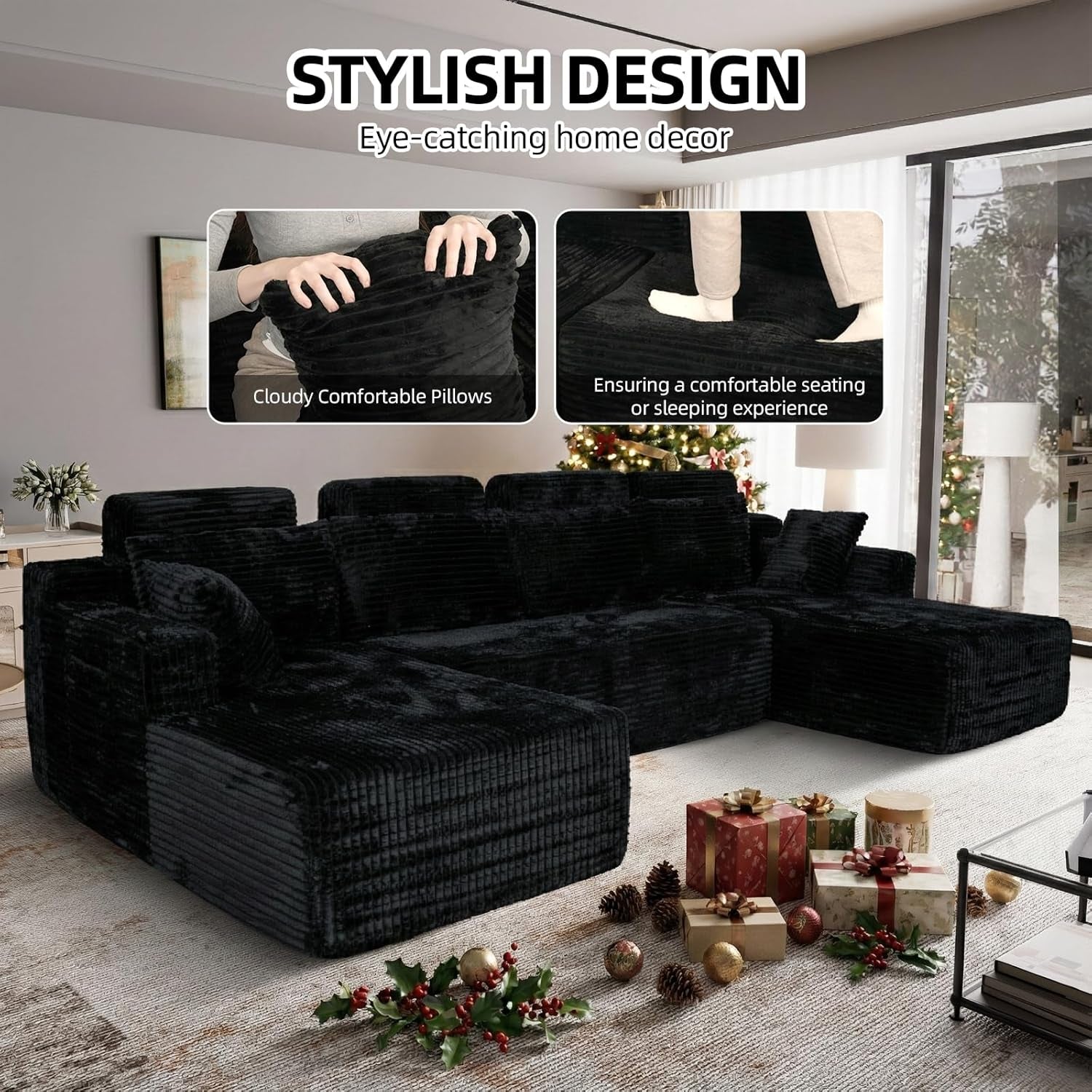 134-boneless-couch-for-living-room-oversized-u-shaped-modular-cloud-sofa-with-deep-seat-6-seater-convertible-memory-foam-couches-no-assembly-plush-corduroy-sofa-black