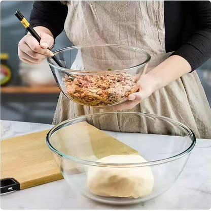 Large Glass Bowl for Sourdough Bread Making,4.9 Quart Glass Mixing Bowl for Sourdough Bread with Lid,Large Glas Salad Bowl,Kitchen Salad Bread Storage3