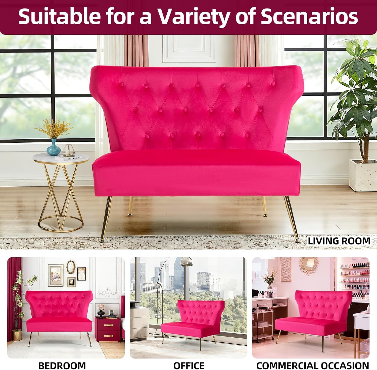 small-velvet-sofa-soft-upholstered-40-armless-loveseat-couch-with-high-density-foam-modern-tufted-cushion-with-gold-legs-for-bedroom-dorm-apartment-girls-teens-easy-assembly-fuchsia