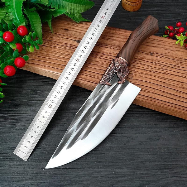 Meat Cleaver, 8.5 Inch Cleaver Knife Ultra-Sharp Butcher Slicing Boning Chef Hunting Handmade Forged Kitchen Knives for Cutting Vegetables Meat2