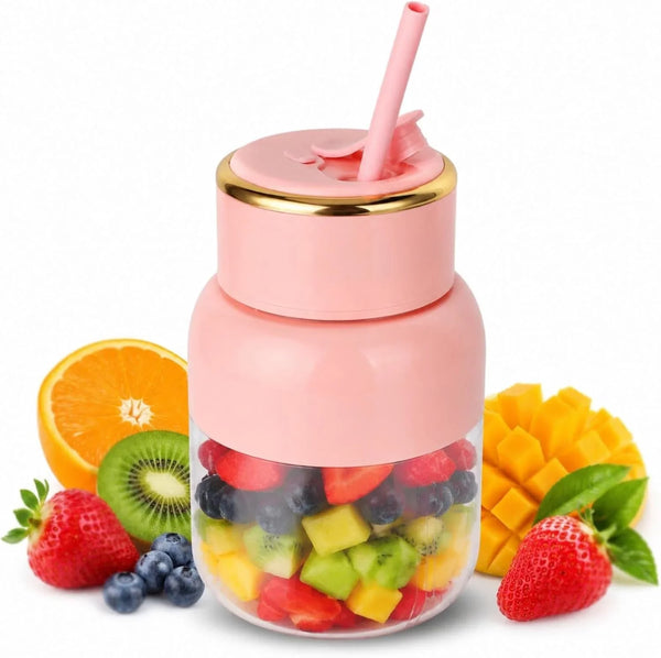 Portable Blender 800Ml USB Rechargeable Smoothie Cup | Bpa-Free Food Grade Material, 2000Mah Battery, Compact 11X16Cm, Detachable for Easy Cleaning, Includes Straw and USB Cable1