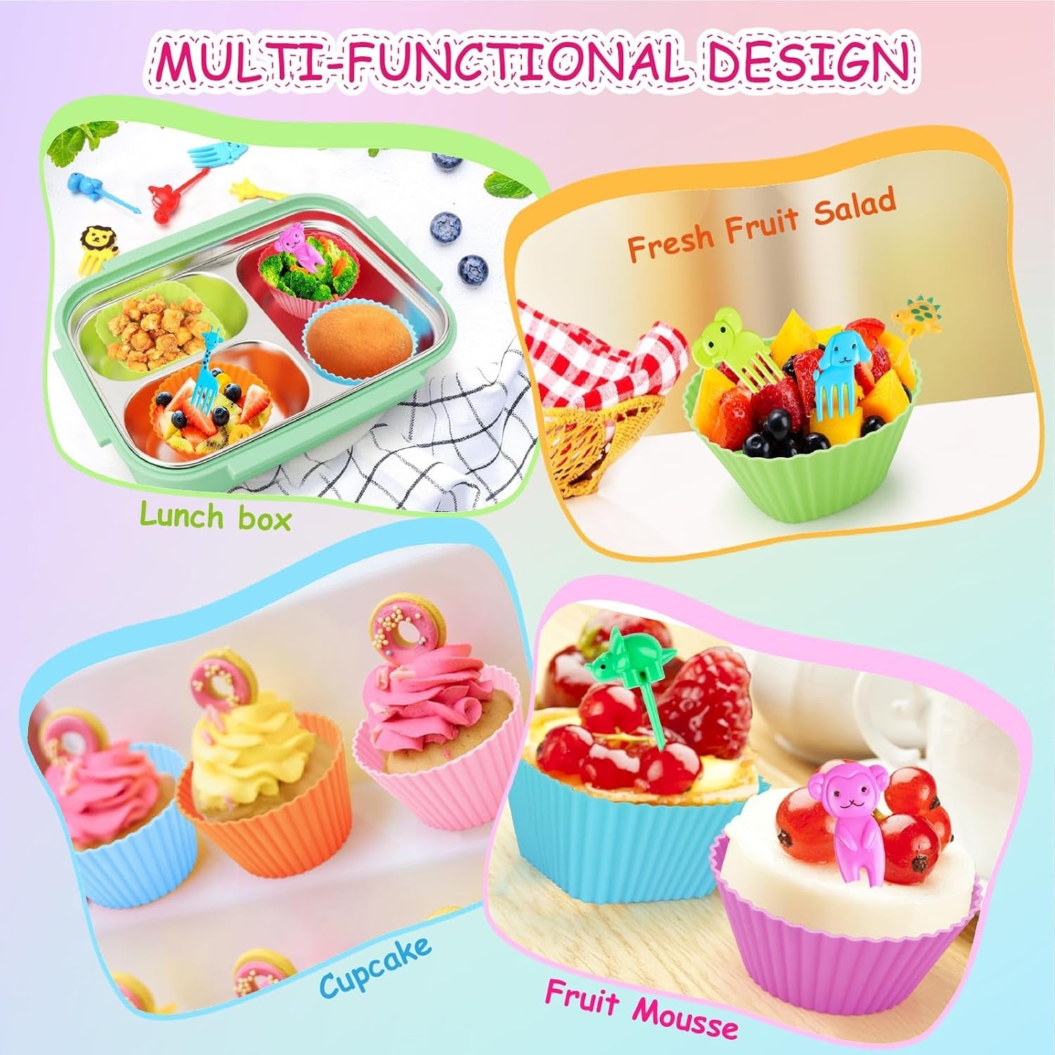 100pcs-silicone-lunch-box-dividers-for-kids-fun-bento-box-accessories-set