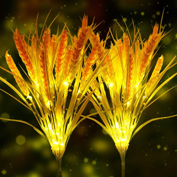 Solar Flower Lights Outdoor 2 Pack Wheat Ear Garden Lights1