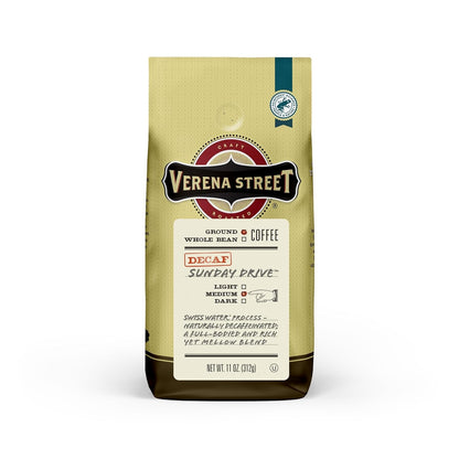 Sunday Drive, Swiss Water Process Decaf Ground, 11Oz | Medium Roast Swiss Water Process Decaffeinated Coffee, Rainforest Alliance Certified Arabica Coffee1