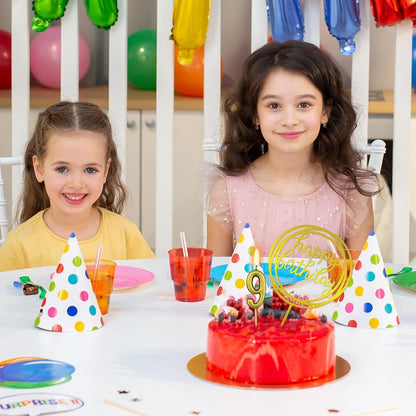 10-Piece Number Birthday Candles - Glitter Cake Toppers for Birthday & Wedding Parties7