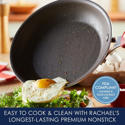 Cook + Create Nonstick Frying Pan/Skillet, 8.5 Inch, Red3
