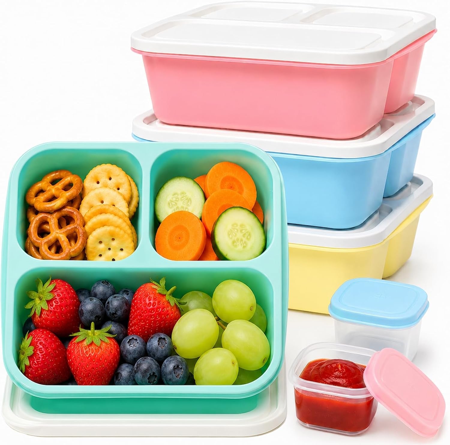 bento-box-snack-containers-3-compartment-lunch-containers-for-adults-reusable-stackable-meal-prep-food-storage-containers-with-leakproof-sauce-cups-4-pack