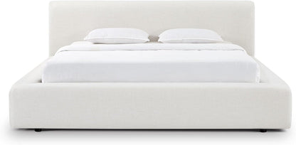 Meena Cream Upcycled Linen Storage King Bed5