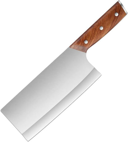 Meat Cleaver, 3-Layer Steel-Core Kitchen Knives Stainless Meat Cutting Slicing Knife Commercial-Grade Knives1