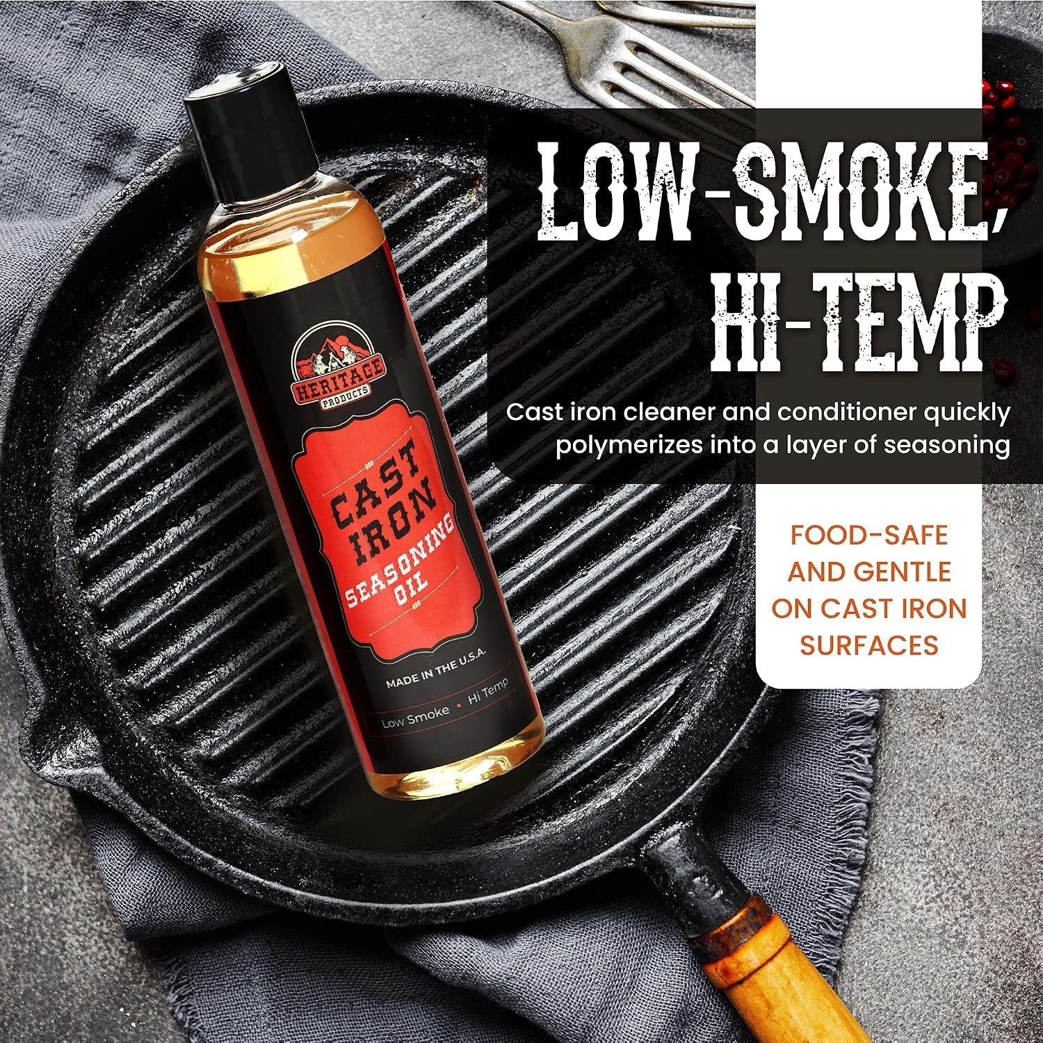 heritage-products-cast-iron-seasoning-oil-low-smoke-hi-temp-all-natural-skillet-conditioner-for-dutch-oven-griddle-camp-grill-cleans-protects-cast-iron-cookware-with-avocado-oil