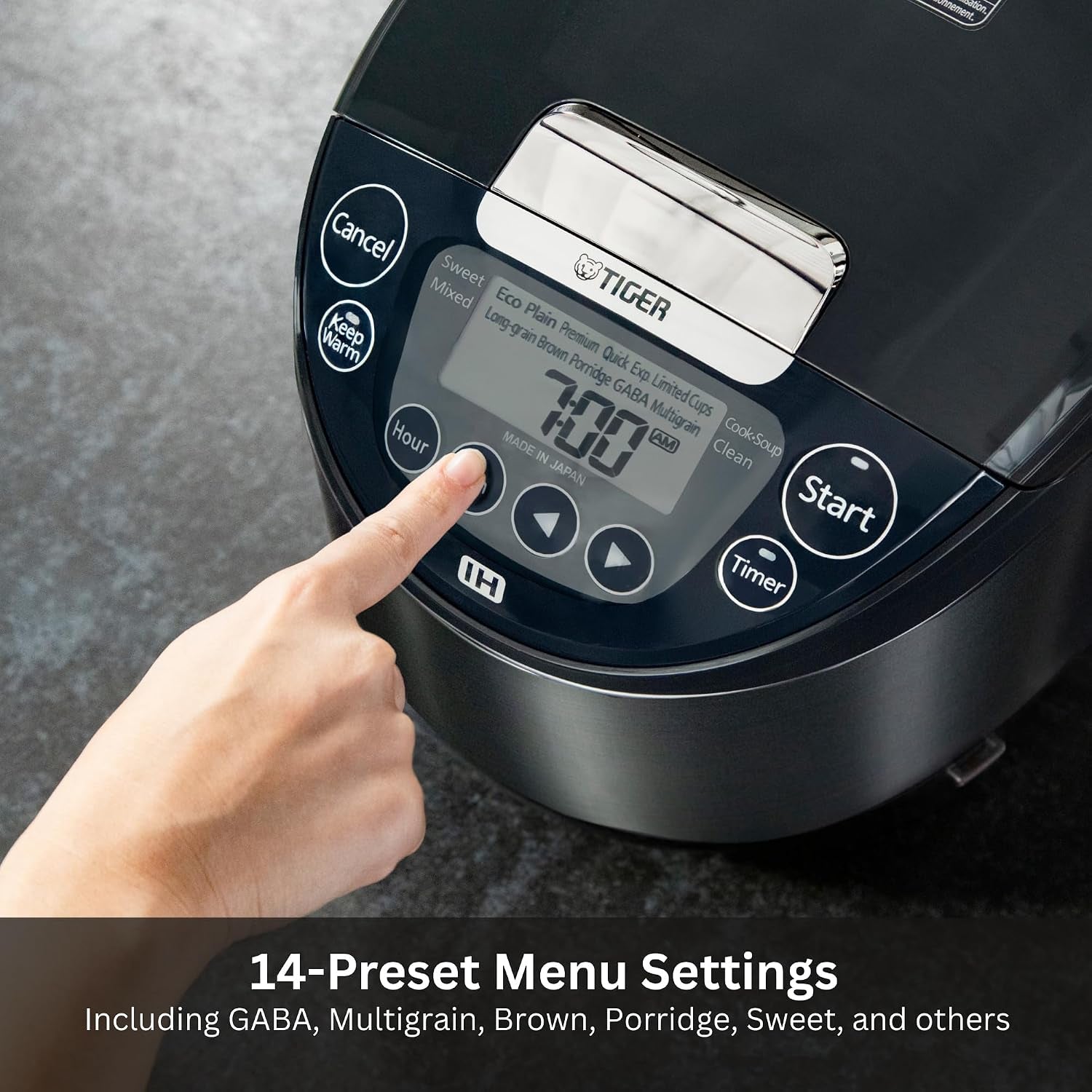 jpw-h10u-5-5-cup-induction-rice-cooker-14-presets-lcd-black-14-menu-presets-lcd-display-24-hour-keep-warm