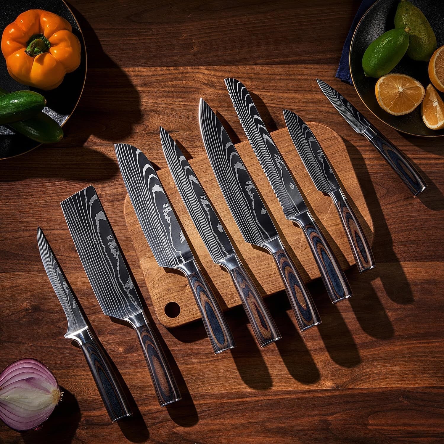 senken-8-piece-premium-japanese-kitchen-knife-set-with-laser-damascus-pattern-imperial-collection-chefs-knife-santoku-bread-paring-more-ultra-sharp-for-very-fast-cutting