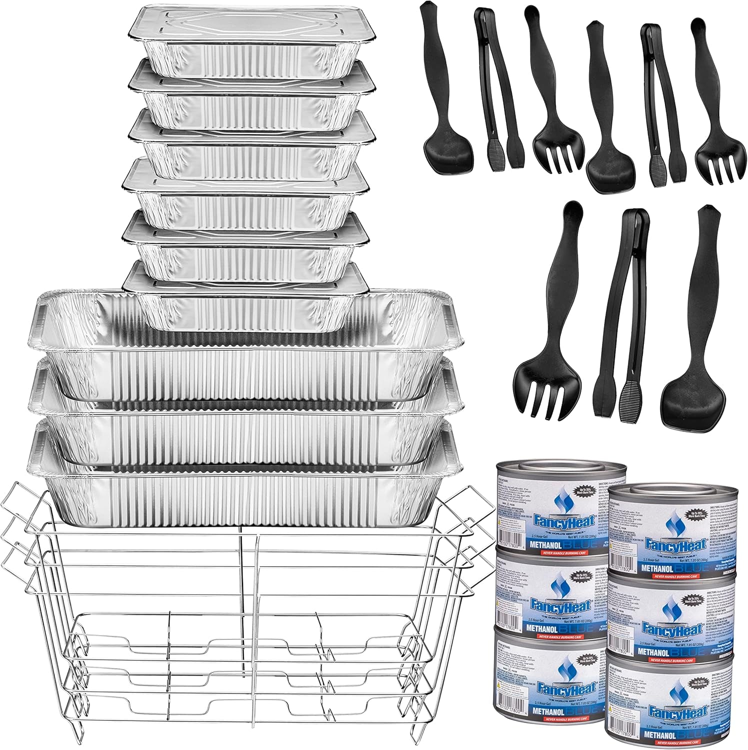 disposable-chafing-dish-buffet-set-food-warmers-for-parties-complete-33-pcs-of-chafing-servers-with-covers-catering-supplies-with-full-size-pans-9x13-warming-trays-for-food-with-utensils-lids