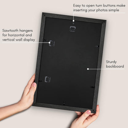12X18 Poster Frame - Matted to 11X17 - Black5