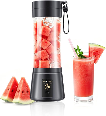 Personal Size Travel Portable Blender - Mini Shakes & Smoothies Blender | 380Ml BPA Free Cup Small Blender, High Speed & Efficient Mixing, Easily Squeezed Fresh Juice Shakes in Sports/Travel/Home1