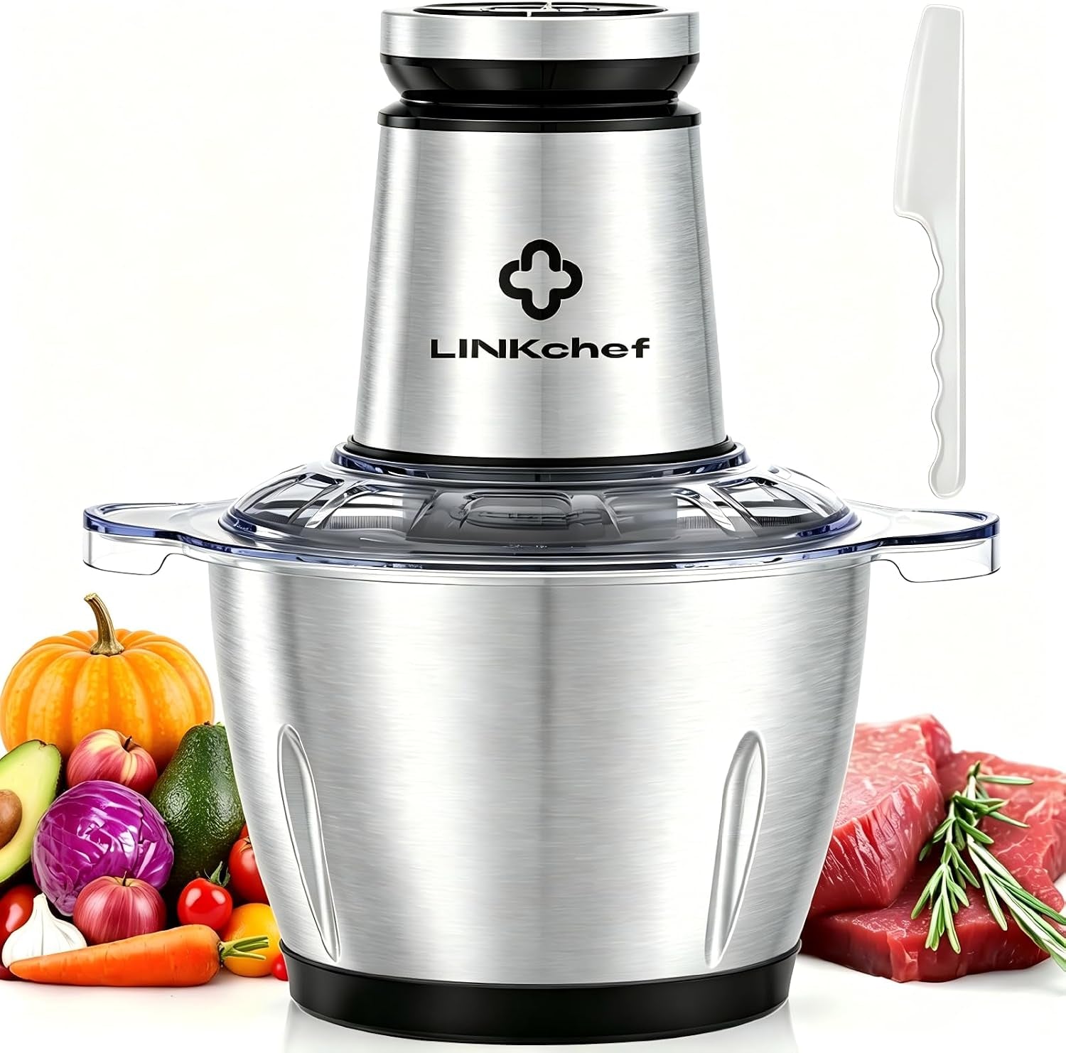 food-processor-10-cup-electric-food-chopper-600w-meat-grinder-sharp-stainless-steel-blades-chop-meat-vegetables-onions-and-baby-food-stainless-steel-bowl-compact-and-easy-to-clean