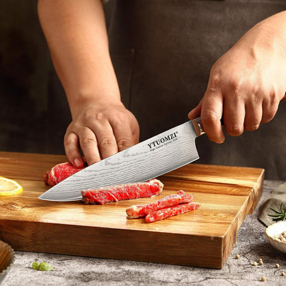 Razor-Sharp Chef Knife, 8-Inch High Carbon Stainless Steel Chef'S Knife for Home Kitchen & Restaurant, 8" Chef Kitchen Knife with Sheath & Gift Box, Ergonomic Handle3