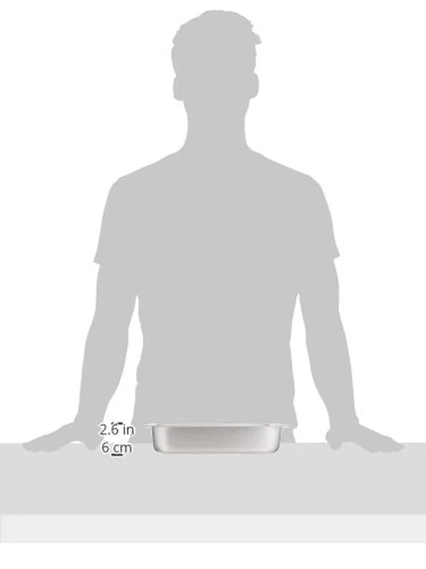 SPH2 44198 Size Pan 2 1/2" (NSF), Stainless Steel, Medium | Dishwasher Safe, Heavy-Duty, Reinforced Corners, Great for Steam Tables, Buffets, Catering and Food Preparation2