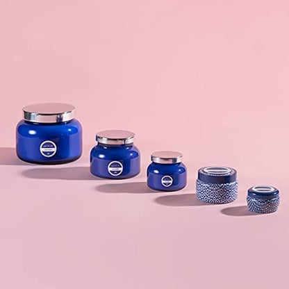 Capri Blue Volcano Scented Mini Tin Jar Candle - Luxury Candles for Home Scented with Tropical Fruit & Sugared Citrus - Soy Candle Wax Blend (Blue, 3 Oz)10