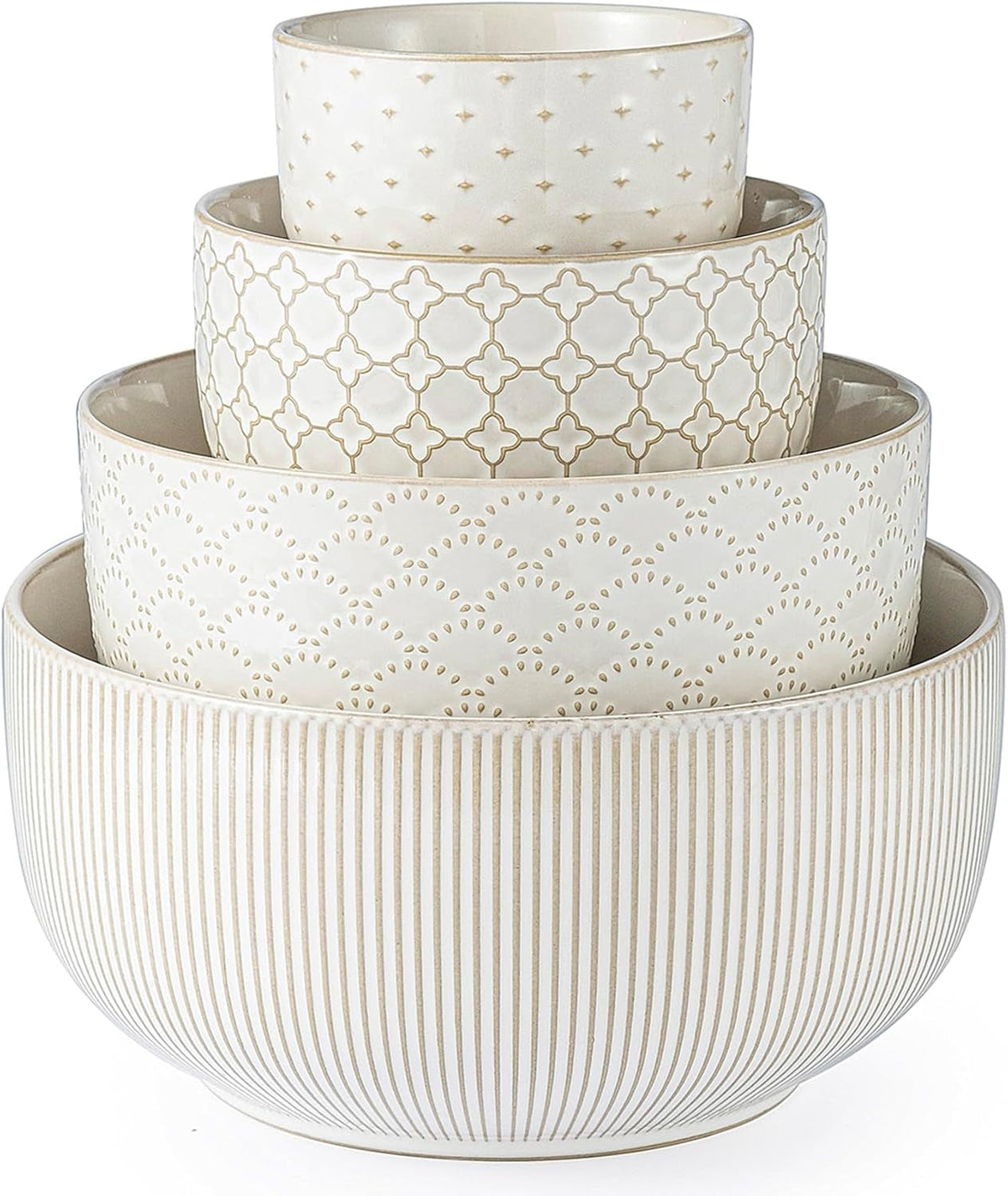 mikiegy-ceramic-mixing-bowls-set-of-4-nesting-ceramic-embossment-stoneware-mixing-bowls-for-cooking-serving-popcorn-salad-etc-microwave-dishwasher-safe-20-44-98-145-oz-off-white