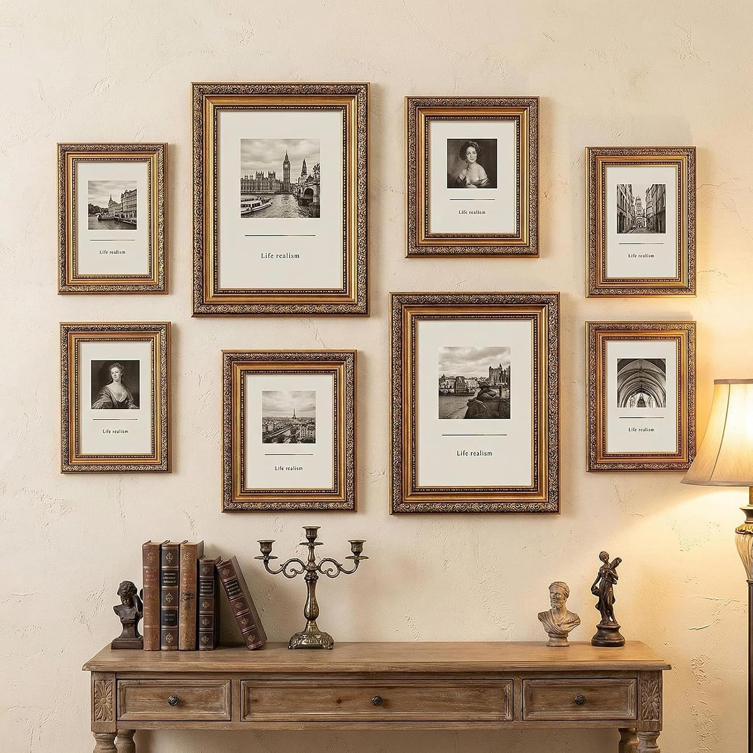 8-pcs-bronze-vintage-picture-frames-8x10-5x7-4x6