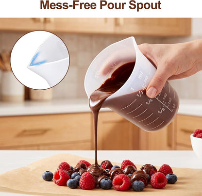 Silicone Measuring Cups for Chocolate, 4 Pack, 250Ml & 350Ml2