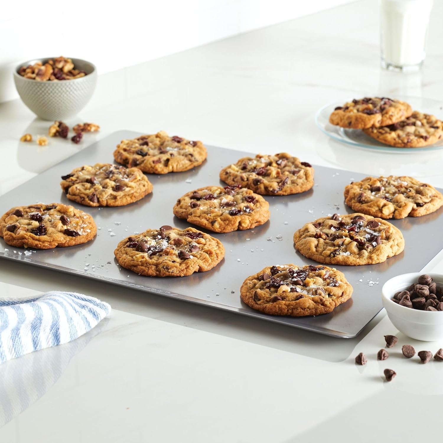 golden-bake-nonstick-jumbo-baking-cookie-sheet-light-gray-even-baking-sheet-pan-for-cookies-and-sides-14-inch-x-16-inch-heavy-gauge-steel-oven-safe-to-450a-f-large-batch-baking