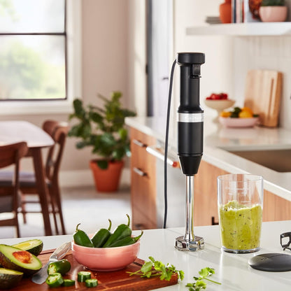 Kitchenaid Variable Speed Corded Hand Blender, KHBV53, Matte Black | Removable 8" Blending Arm, Blending Jar with Lid, Bpa-Free Material, Blends Smoothies, Shakes, Soups4