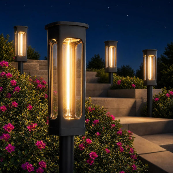 Solar Pathway Lights Outdoor, Bright LED Garden Lights Warm White1
