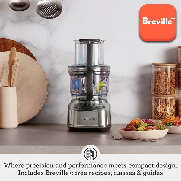 Breville BFP638 Paradice 9 Processor and Dicer, Brushed Stainless Steel | Chop, Slice, Shred and Dice Ingredients into Precise, Uniform Pieces with This Compact Food Preparation Kit | 9 Cup Capacity2