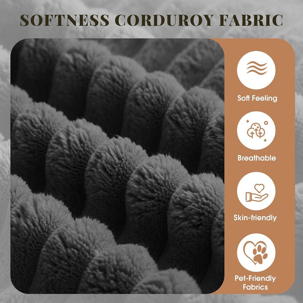 Cloud Sectional Boneless Couches for Living Room, Modular L Shaped Couch with Deep Seat Oversized Right Facing Chaise, Memory Foam Compressed Spineless 3 Seater Sofa, Wide-Striped Grey8