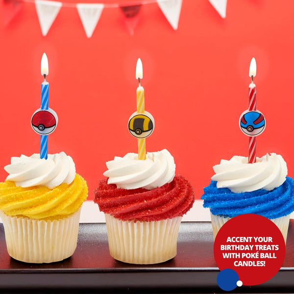 Pokèmon Birthday Candles | Party Cake Decoration Toppers | 6 Count2