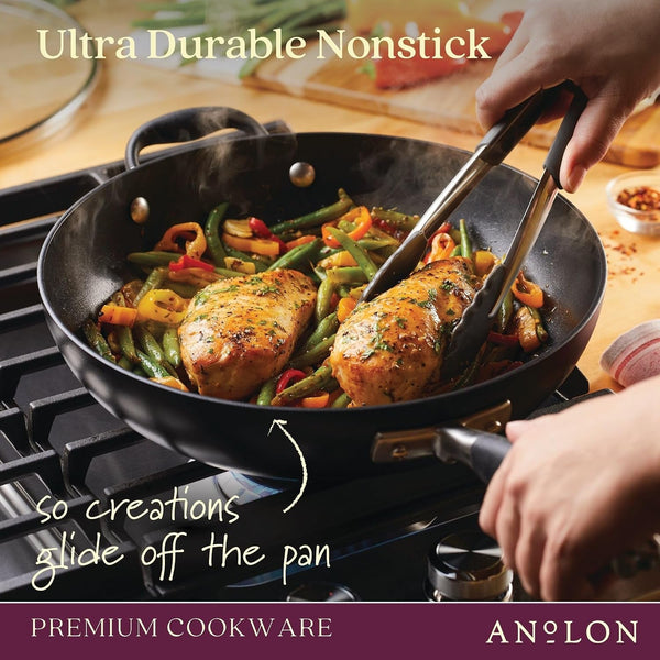 Advanced Home Hard Anodized 11-Piece Cookware Set4
