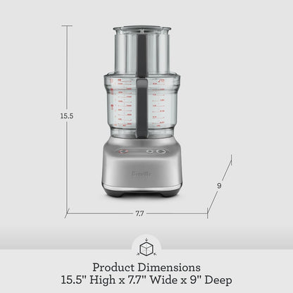 Breville BFP610 Sous Chef 9 Cup Food Processor, Brushed Stainless Steel | Chop, Slice, Shred, and Dice Ingredients Quickly with the Powerful Motor in This Compact Meal Prep Tool | 9 Cup Capacity7