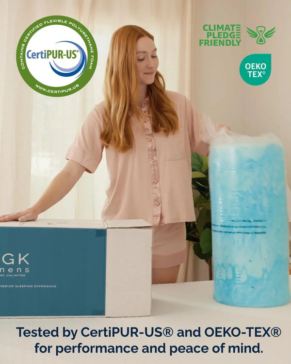 3 Inch Full Memory Foam Mattress Topper - Cooling Gel Mattress Pad | Cooling Gel Infused Bed Topper, Soft Ventilated Mattress Pad for Pressure Relief & Pain-Free Sleep, Certipur-Us & Oeko-Tex9