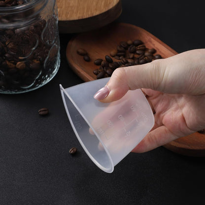 2 Pieces Transparent Rice Measuring Cups, 160Ml 3/4 Cup Rice-Cooker Cups Plastic Double Scale Small Laundry Measuring Rices Cup Replacement for Cooking,Dog Cat Food Measurings4
