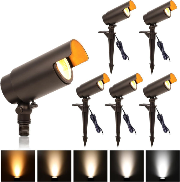 12 Volt Low Voltage Landscape Spotlights with 5 Color Options1