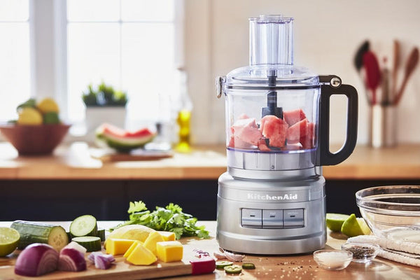 Kitchenaid 7-Cup Food Processor - KFP0718 | All-In-One Storage for Blades and Discs, Three Speed Control, 2-In-1 Feed Tube, Easy -Clean Work Bowl7