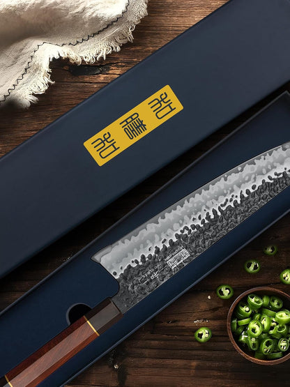 9 Inch Kiritsuke Chef Knife, Japanese Hand Forged Kitchen Knife7